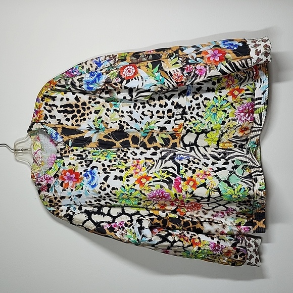 Johnny Was Nandru Reversible Jacket Multiprint Colorful Womens XL - Picture 8 of 16